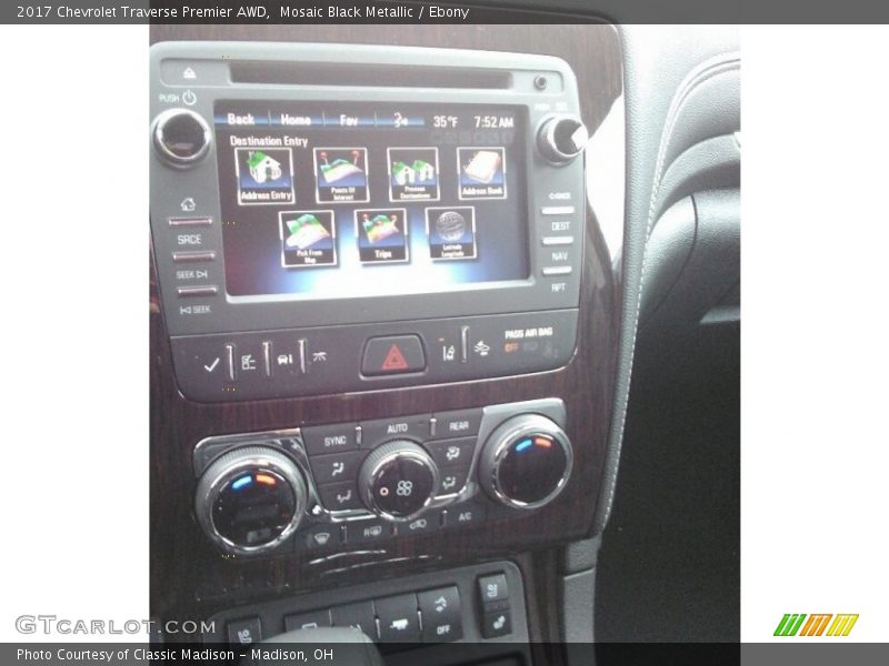 Mosaic Black Metallic / Ebony 2017 Chevrolet Traverse Premier AWD