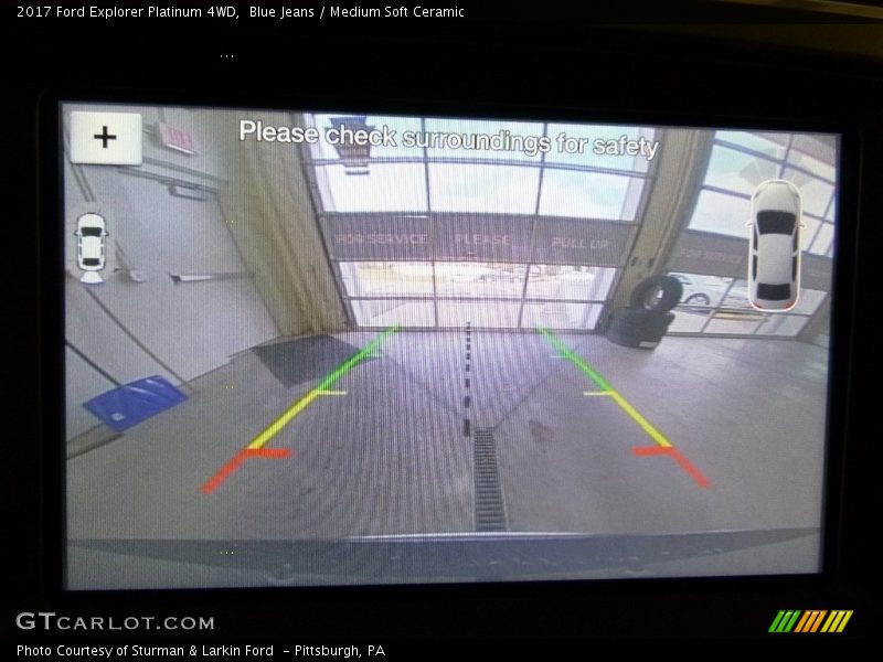 Blue Jeans / Medium Soft Ceramic 2017 Ford Explorer Platinum 4WD