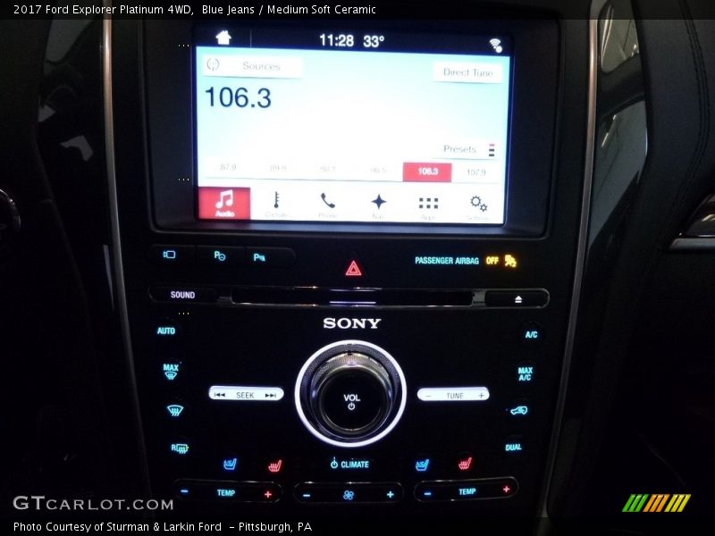 Blue Jeans / Medium Soft Ceramic 2017 Ford Explorer Platinum 4WD