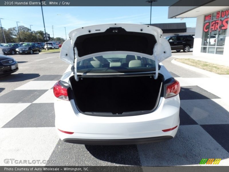 White / Gray 2016 Hyundai Elantra SE