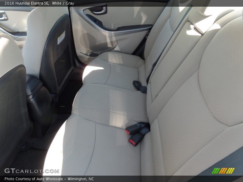 White / Gray 2016 Hyundai Elantra SE