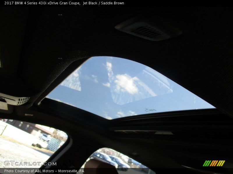 Jet Black / Saddle Brown 2017 BMW 4 Series 430i xDrive Gran Coupe