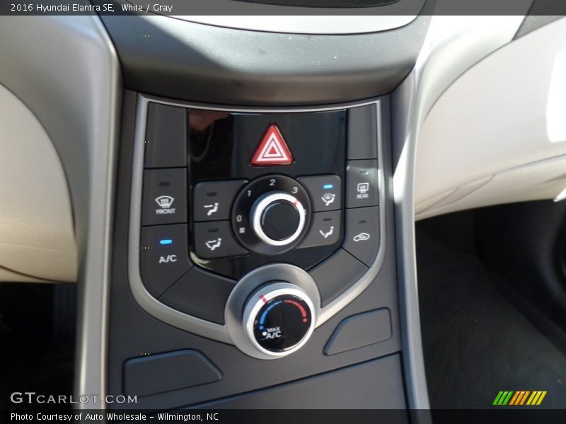 White / Gray 2016 Hyundai Elantra SE