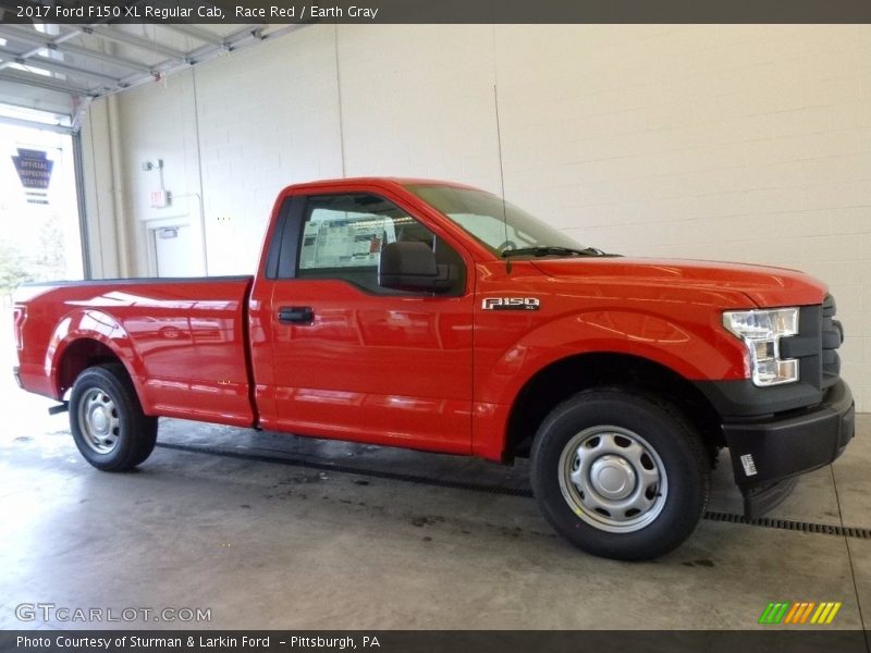 Race Red / Earth Gray 2017 Ford F150 XL Regular Cab