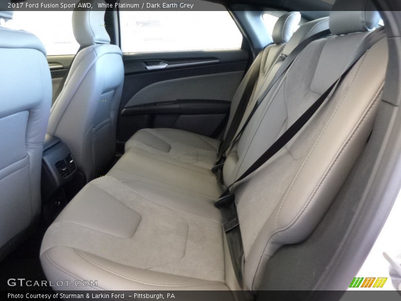 White Platinum / Dark Earth Grey 2017 Ford Fusion Sport AWD
