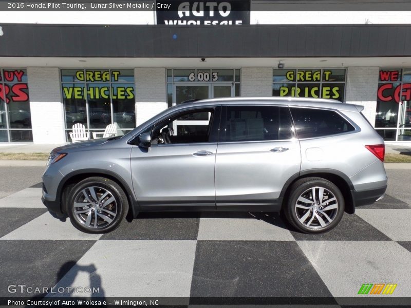 Lunar Silver Metallic / Gray 2016 Honda Pilot Touring