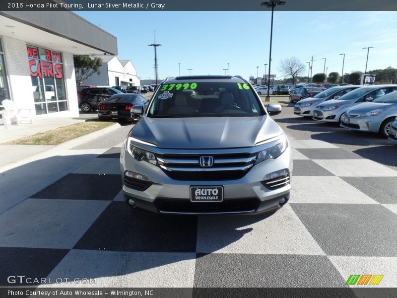 Lunar Silver Metallic / Gray 2016 Honda Pilot Touring