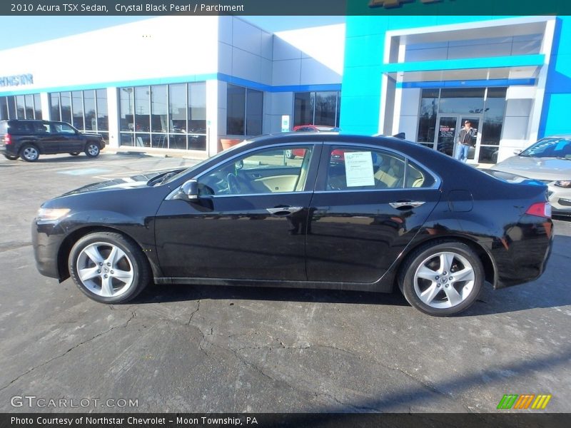 Crystal Black Pearl / Parchment 2010 Acura TSX Sedan