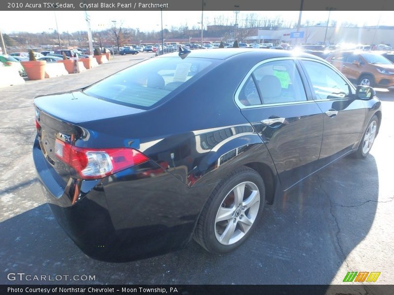 Crystal Black Pearl / Parchment 2010 Acura TSX Sedan