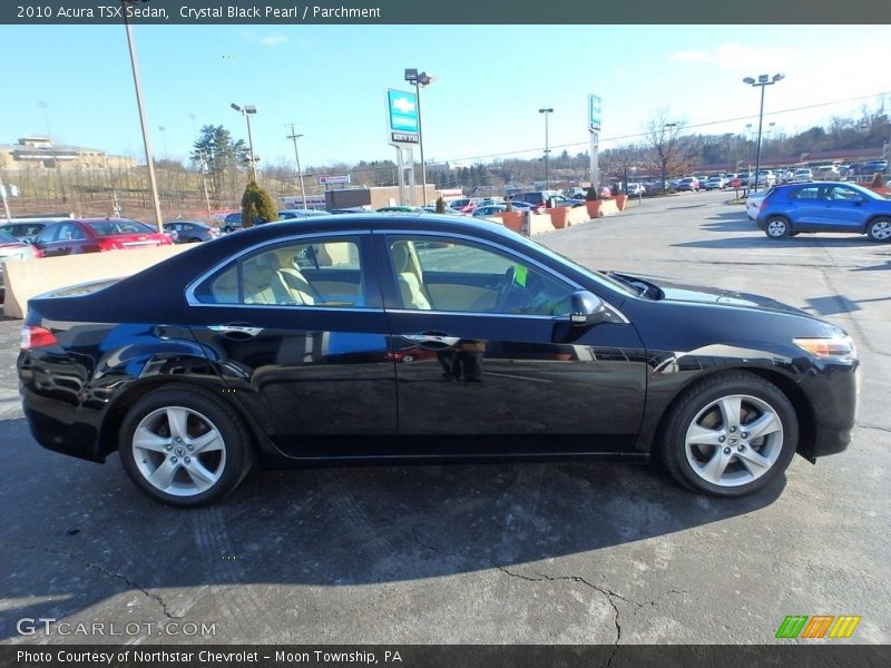 Crystal Black Pearl / Parchment 2010 Acura TSX Sedan