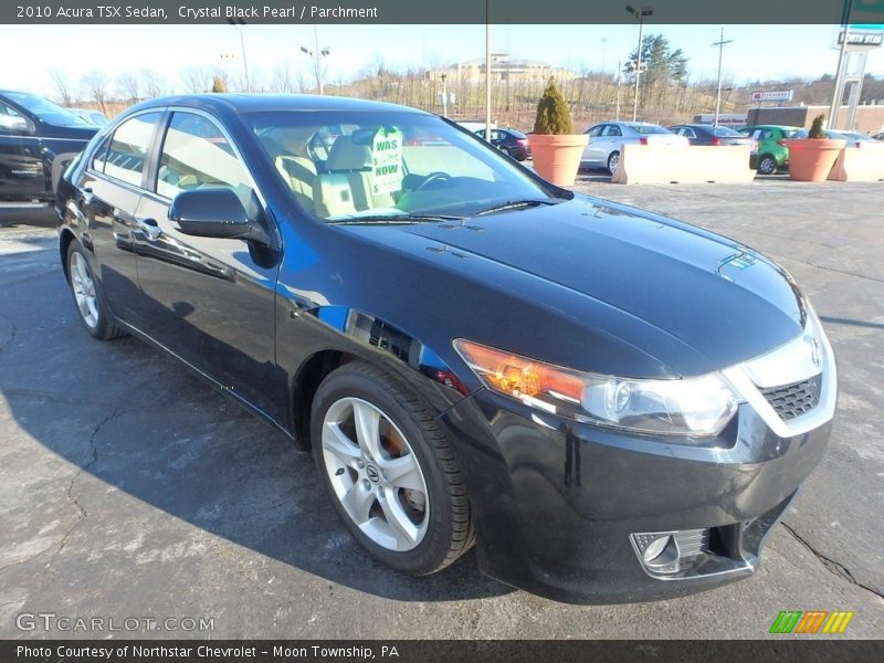 Crystal Black Pearl / Parchment 2010 Acura TSX Sedan
