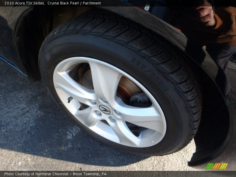 Crystal Black Pearl / Parchment 2010 Acura TSX Sedan