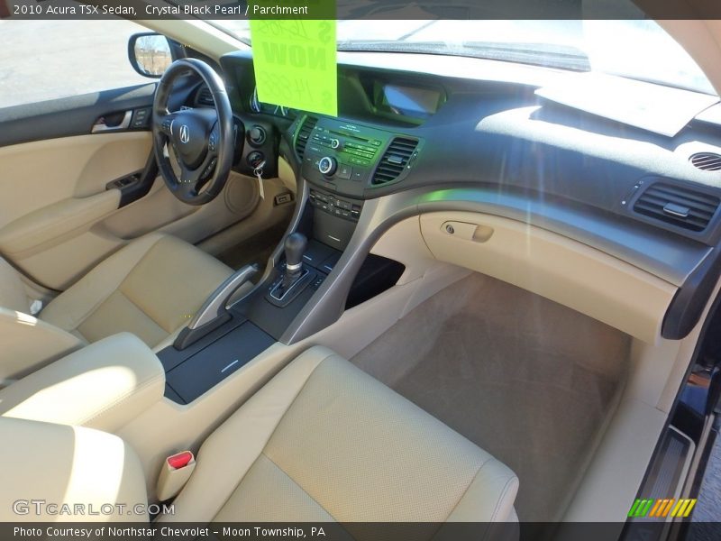 Crystal Black Pearl / Parchment 2010 Acura TSX Sedan