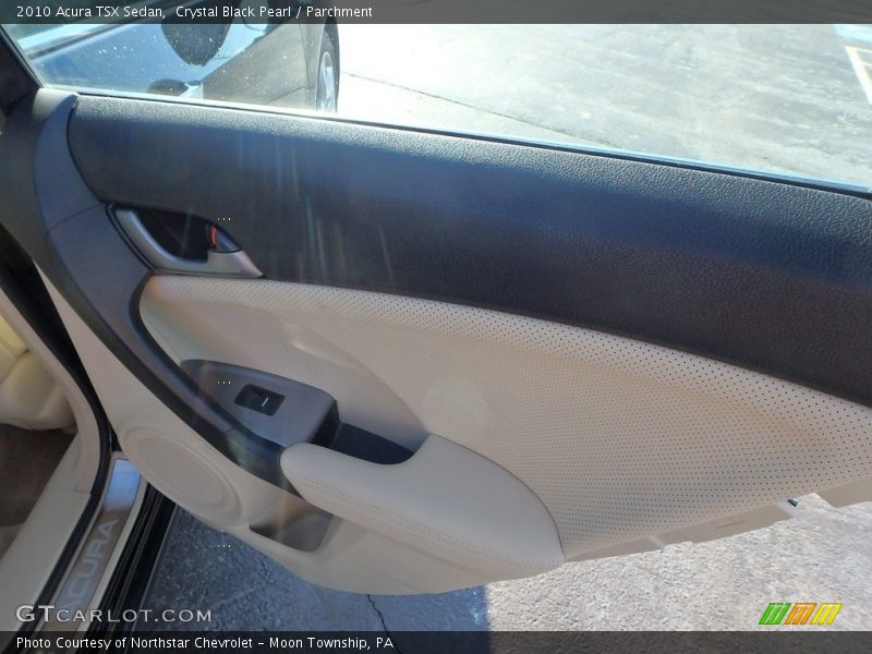 Crystal Black Pearl / Parchment 2010 Acura TSX Sedan