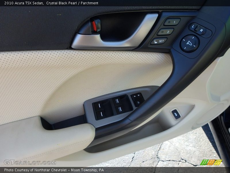 Crystal Black Pearl / Parchment 2010 Acura TSX Sedan