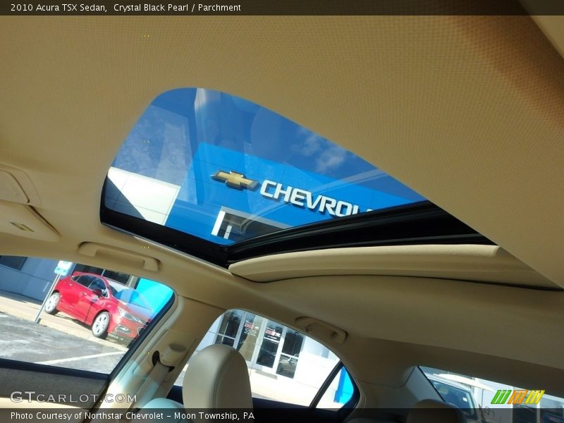 Crystal Black Pearl / Parchment 2010 Acura TSX Sedan