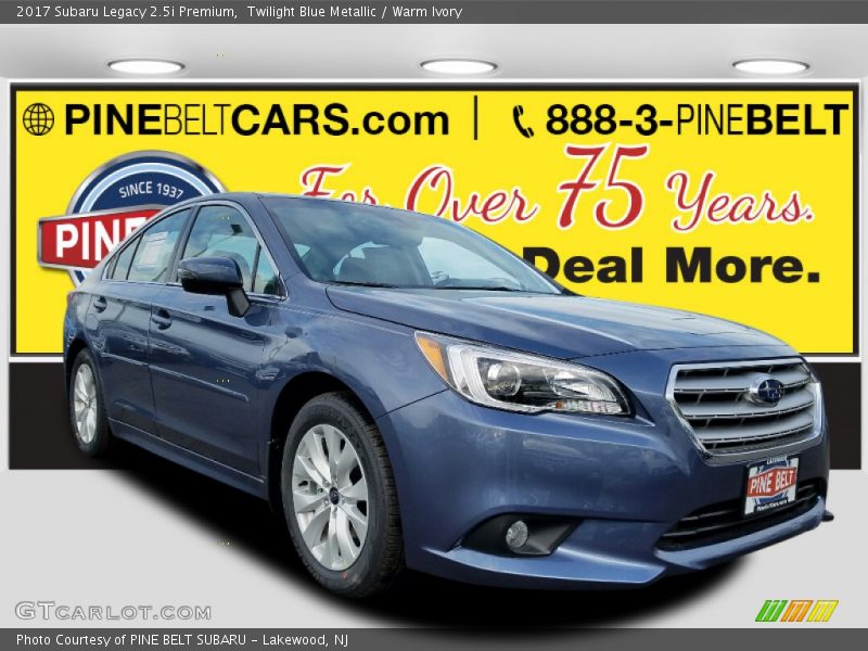 Twilight Blue Metallic / Warm Ivory 2017 Subaru Legacy 2.5i Premium