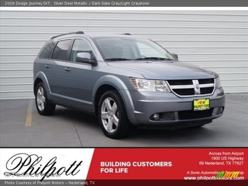Silver Steel Metallic / Dark Slate Gray/Light Graystone 2009 Dodge Journey SXT