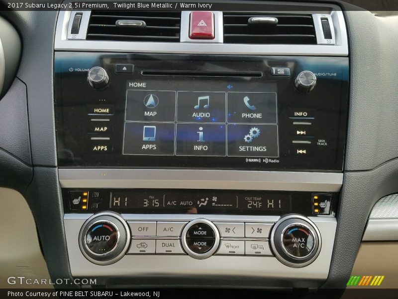 Controls of 2017 Legacy 2.5i Premium
