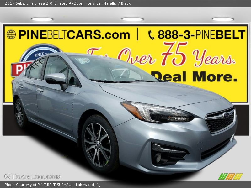 Ice Silver Metallic / Black 2017 Subaru Impreza 2.0i Limited 4-Door