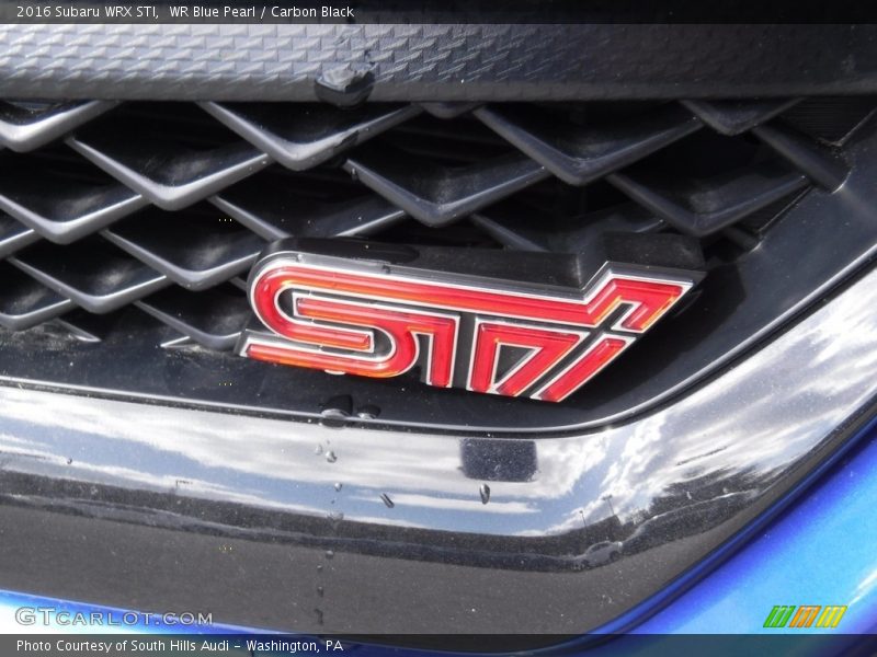 WR Blue Pearl / Carbon Black 2016 Subaru WRX STI