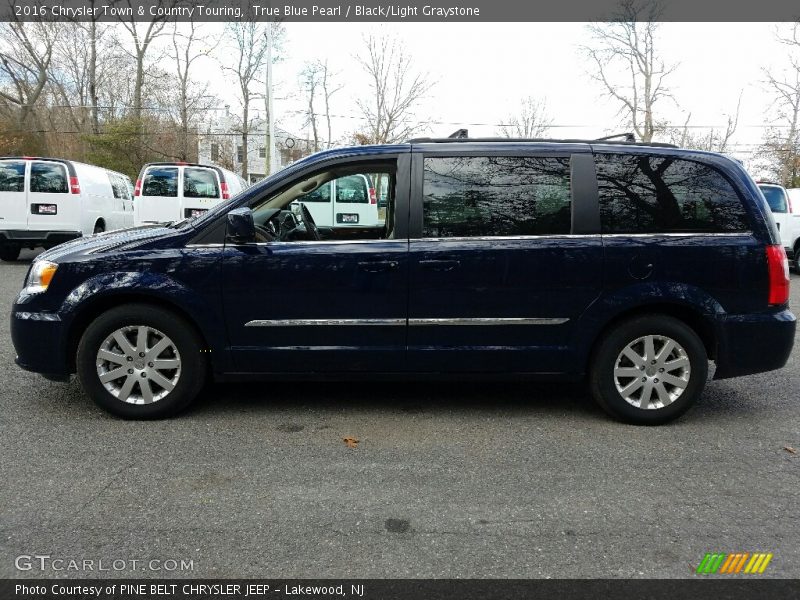 True Blue Pearl / Black/Light Graystone 2016 Chrysler Town & Country Touring
