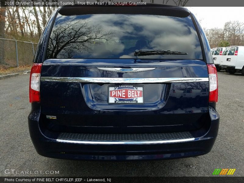 True Blue Pearl / Black/Light Graystone 2016 Chrysler Town & Country Touring