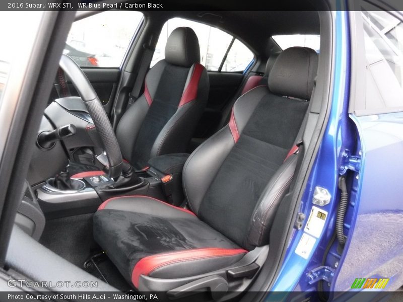 Front Seat of 2016 WRX STI