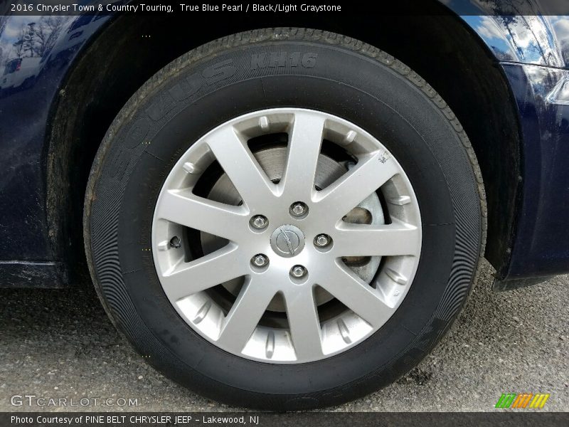 True Blue Pearl / Black/Light Graystone 2016 Chrysler Town & Country Touring