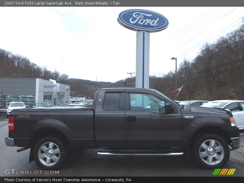 Dark Stone Metallic / Tan 2007 Ford F150 Lariat SuperCab 4x4