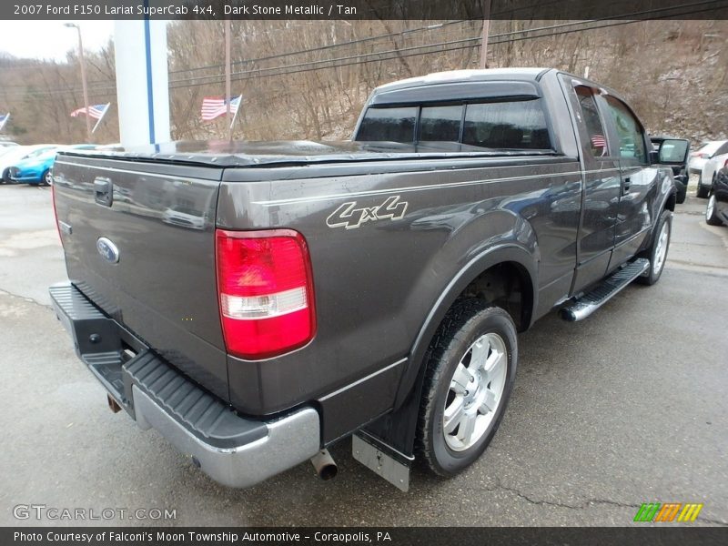 Dark Stone Metallic / Tan 2007 Ford F150 Lariat SuperCab 4x4