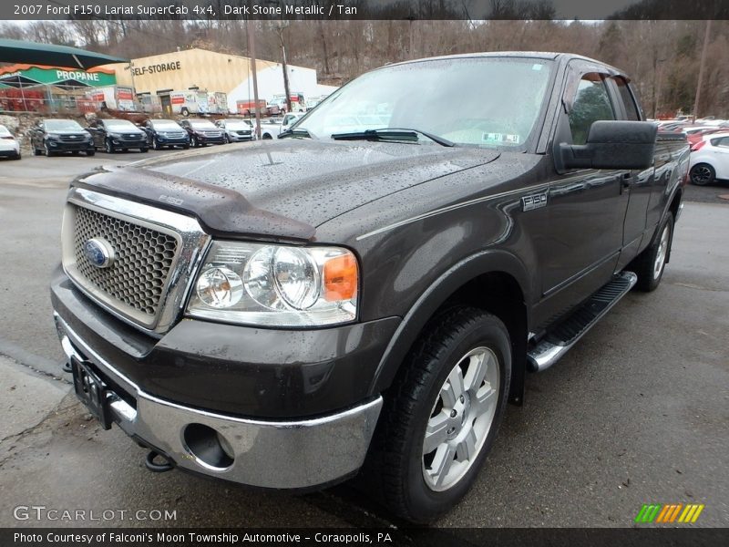 Dark Stone Metallic / Tan 2007 Ford F150 Lariat SuperCab 4x4