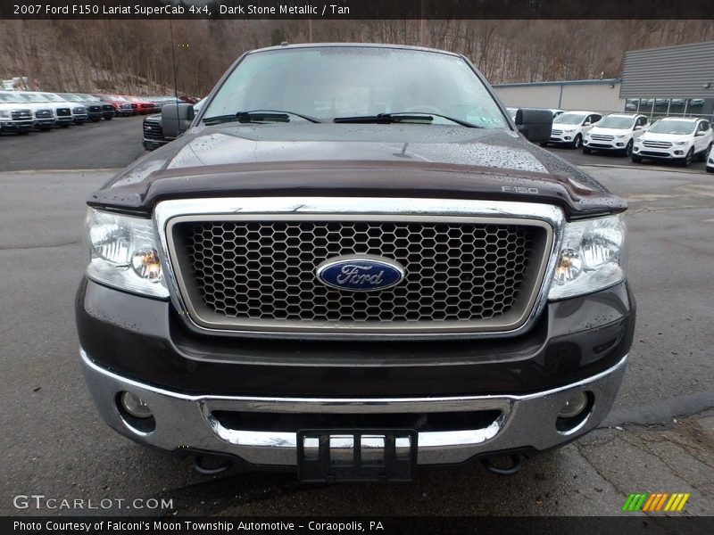 Dark Stone Metallic / Tan 2007 Ford F150 Lariat SuperCab 4x4