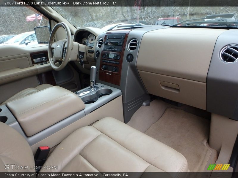Dark Stone Metallic / Tan 2007 Ford F150 Lariat SuperCab 4x4