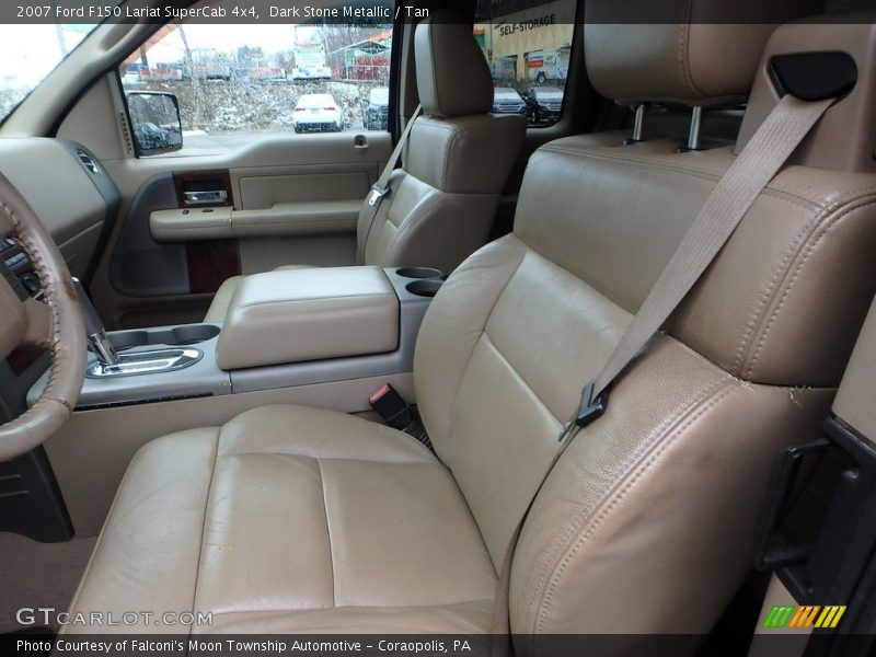 Dark Stone Metallic / Tan 2007 Ford F150 Lariat SuperCab 4x4