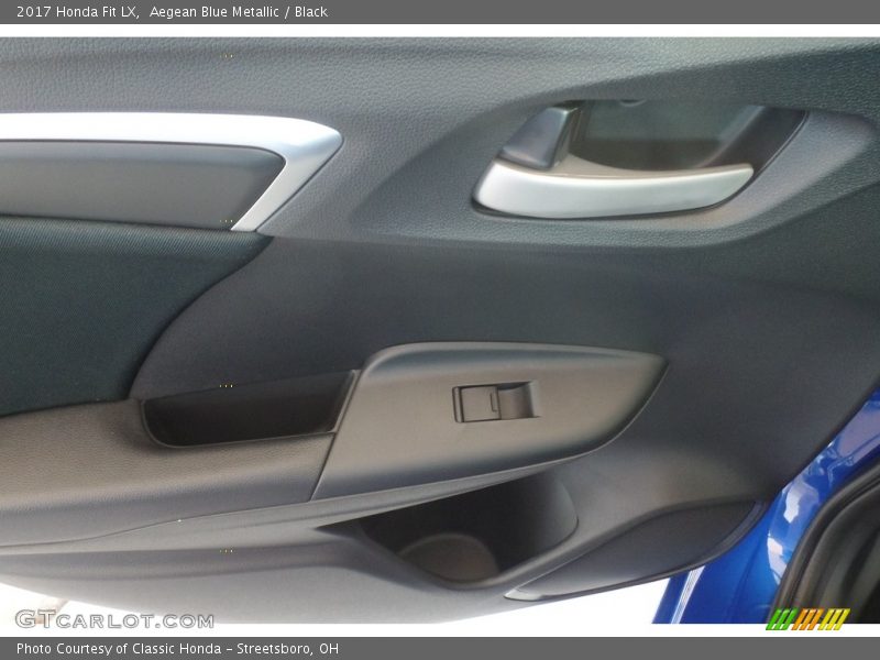 Aegean Blue Metallic / Black 2017 Honda Fit LX