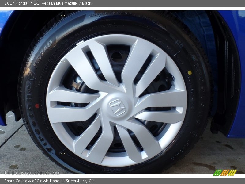 Aegean Blue Metallic / Black 2017 Honda Fit LX