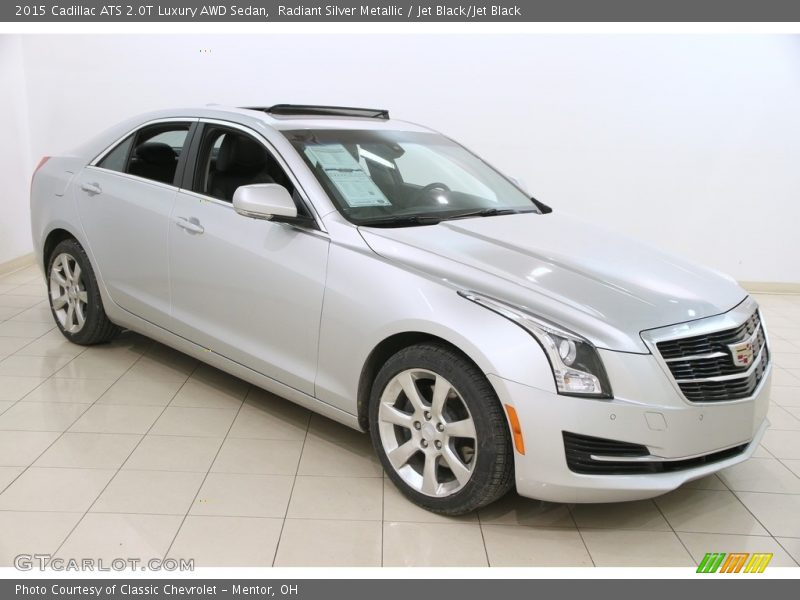 Radiant Silver Metallic / Jet Black/Jet Black 2015 Cadillac ATS 2.0T Luxury AWD Sedan
