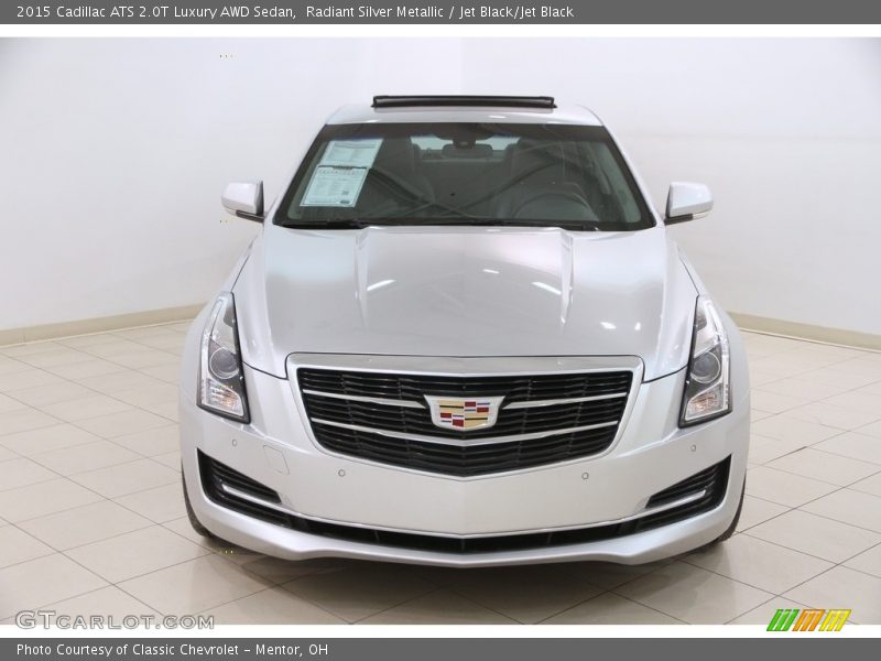 Radiant Silver Metallic / Jet Black/Jet Black 2015 Cadillac ATS 2.0T Luxury AWD Sedan