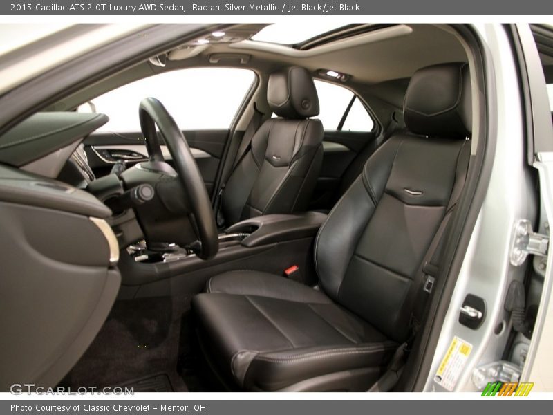 Radiant Silver Metallic / Jet Black/Jet Black 2015 Cadillac ATS 2.0T Luxury AWD Sedan
