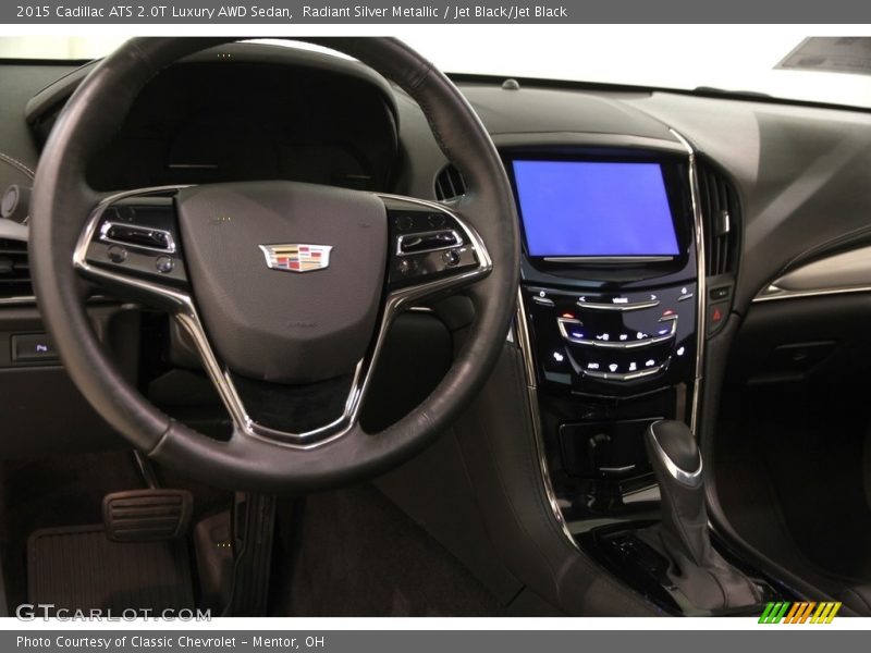 Radiant Silver Metallic / Jet Black/Jet Black 2015 Cadillac ATS 2.0T Luxury AWD Sedan
