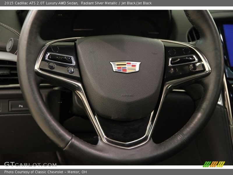 Radiant Silver Metallic / Jet Black/Jet Black 2015 Cadillac ATS 2.0T Luxury AWD Sedan