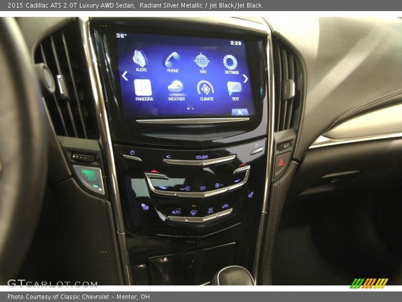 Radiant Silver Metallic / Jet Black/Jet Black 2015 Cadillac ATS 2.0T Luxury AWD Sedan