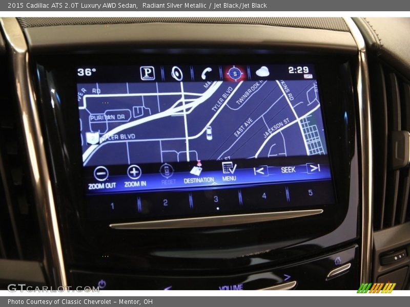 Radiant Silver Metallic / Jet Black/Jet Black 2015 Cadillac ATS 2.0T Luxury AWD Sedan