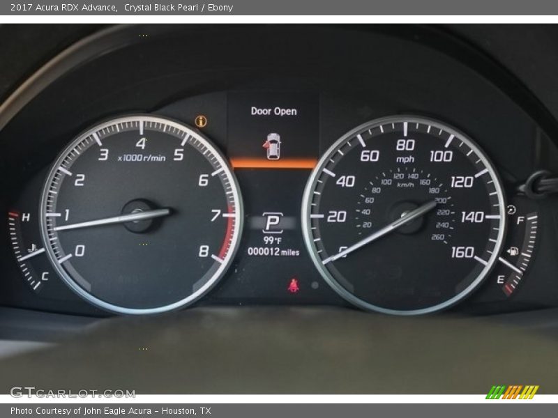 Crystal Black Pearl / Ebony 2017 Acura RDX Advance