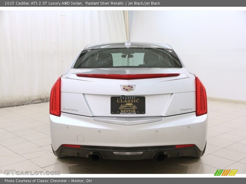 Radiant Silver Metallic / Jet Black/Jet Black 2015 Cadillac ATS 2.0T Luxury AWD Sedan