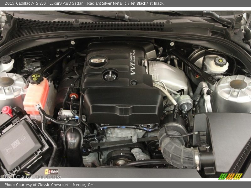 Radiant Silver Metallic / Jet Black/Jet Black 2015 Cadillac ATS 2.0T Luxury AWD Sedan