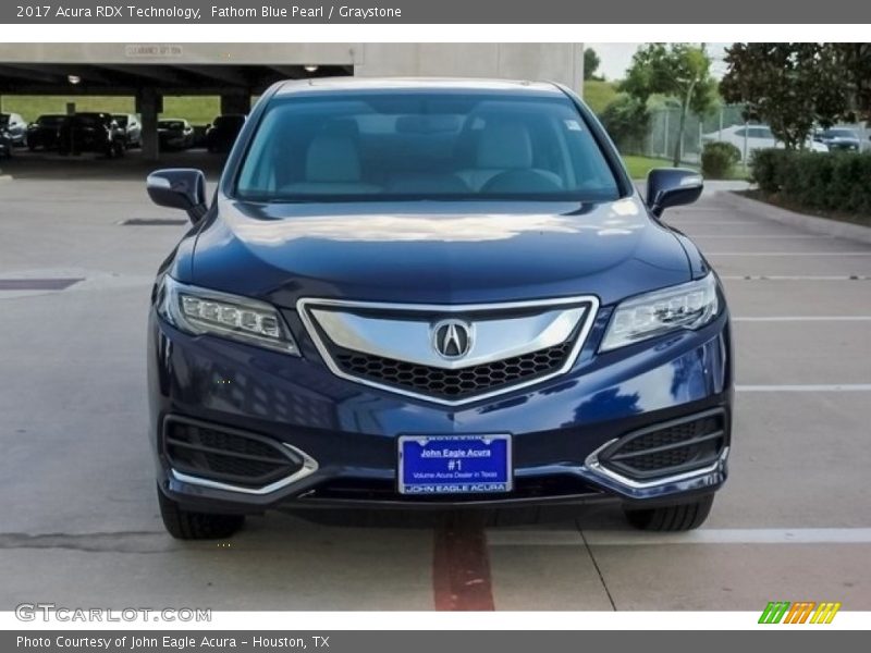 Fathom Blue Pearl / Graystone 2017 Acura RDX Technology