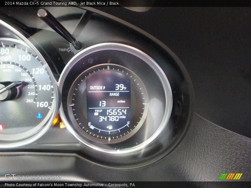 Jet Black Mica / Black 2014 Mazda CX-5 Grand Touring AWD