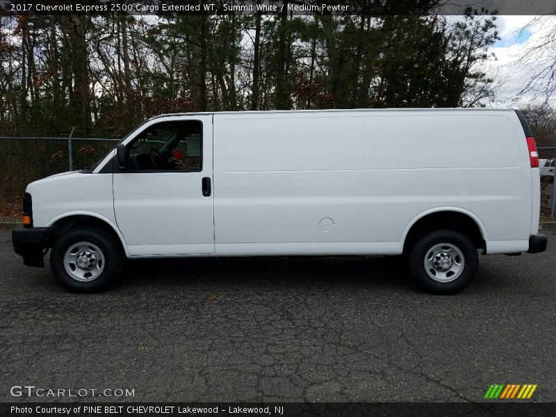 Summit White / Medium Pewter 2017 Chevrolet Express 2500 Cargo Extended WT